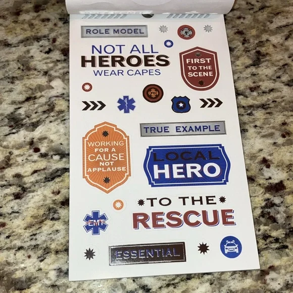 Sticker Book Bundle 1148 Pcs First Responder Classroom Scrapbook EMT Fire Police - Picture 4 of 17